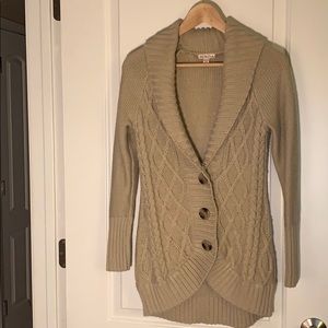 Tan Cardigan Sweater